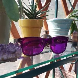 Rainbow Optx Sunglasses translucent violet tint